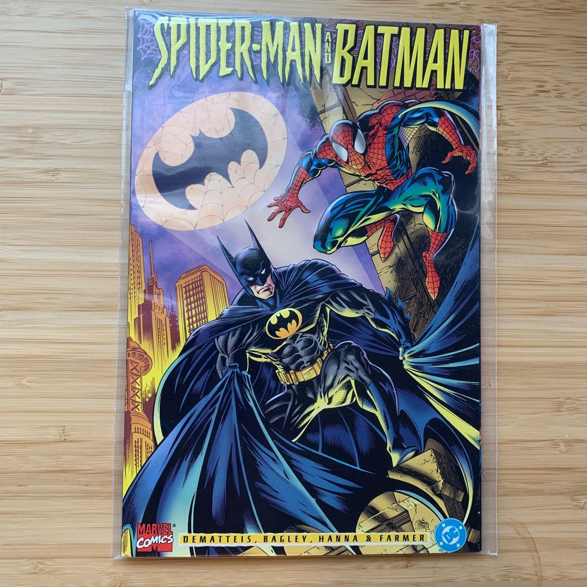 Spider-man and Batman Crossover Comic Book Marvel DC - Etsy Finland