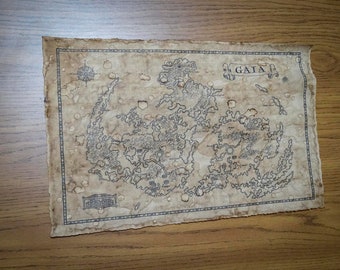 Larger Maps of Gaia from Final Fantasy 7 or Final Fantasy 9, or Map of The World from Final Fantasy 8