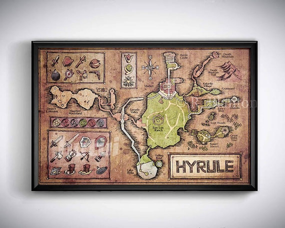 legend of zelda map