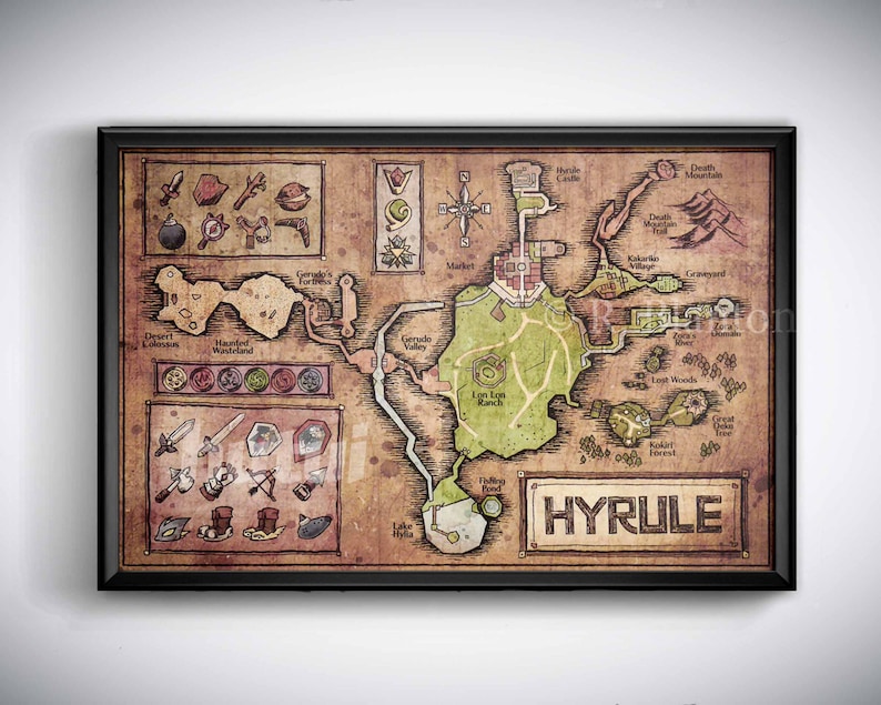 Zelda Ocarina Of Time Map - Maps Model Online