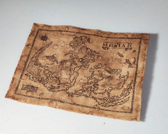 Map of Gaia from Final Fantasy 7 or Final Fantasy 9, or Map of The World from Final Fantasy 8