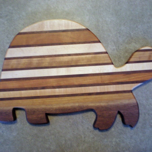 Wooden Cutting board- Solid wood cutting board -Turtle cutting board