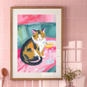 Come Join Me Cat Poster, Cozy Fine Art Print, Cute Wall Art, Cat Lover Gift, Home Decor, Whimsical Animal Art, Meow Decor