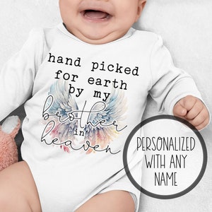 Hand Picked for Earth Onesie® Rainbow Baby Bodysuit, Pregnancy After Loss, Baby Shower Gift