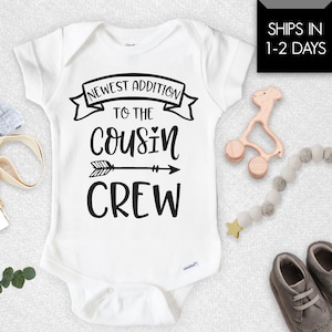 Cousin Onesie® New to the Cousin Crew Bodysuit Cousin Baby Gift Cousin Announcement Onesie® Baby Shower Gift