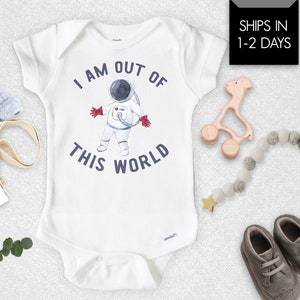 Out of this World Onesie® Funny Baby Bodysuit Space Baby Boy Onesie® Baby Shower Gift