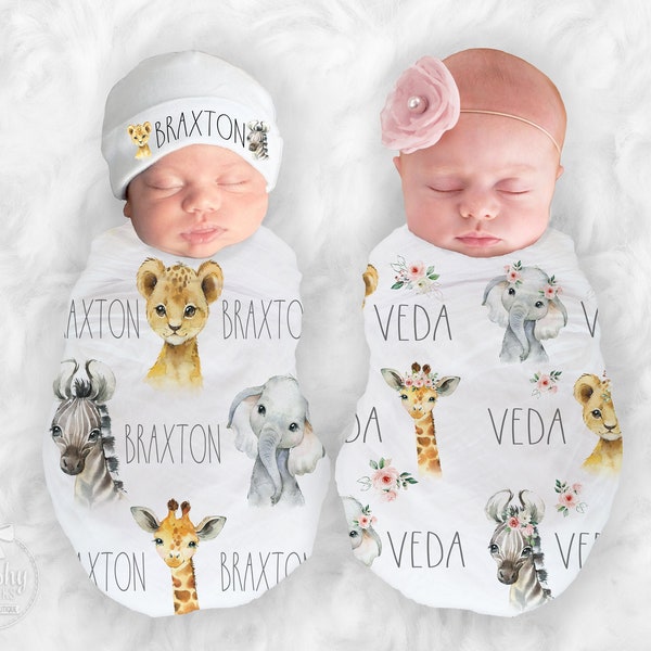 Personalized Swaddle Blanket Boy Etsy