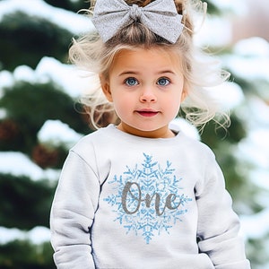 Snowflake First Birthday Leotard Winter Wonderland Birthday Shirt Baby Girl&#39;s Birthday Outfit, Winter Onederland Birthday