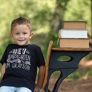 Back to School Shirt Boys Personalized First Day of School Shirt 1st Day of Kindergarten 1st Grade Shirt 2nd Grade Shirt 3rd Grade Shirt