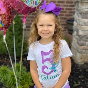 Mermaid Birthday Shirt, Mermaid 2nd Birthday, Mermaid Birthday Party, Personalized Mermaid Shirt, Mermaid Birthday, Available in Any Age
