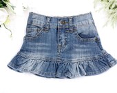 Baby Girl Denim Skirt Toddler Denim Denim Baby Skirt Infant Clothes Girl Trendy Kids Clothes Squishy Cheeks Denim Size Newborn-5T