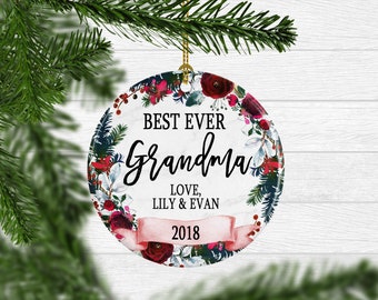 Christmas Gift For Grandma Personalized Christmas Ornament For Nana Ornament Yearly Christmas Ornament From Grandchildren Free Shipping Christmas Gift For Grandma Personalized Christmas Ornament For Nana Ornament Yearly Christmas Ornament From Grandchildren Free Shipping
