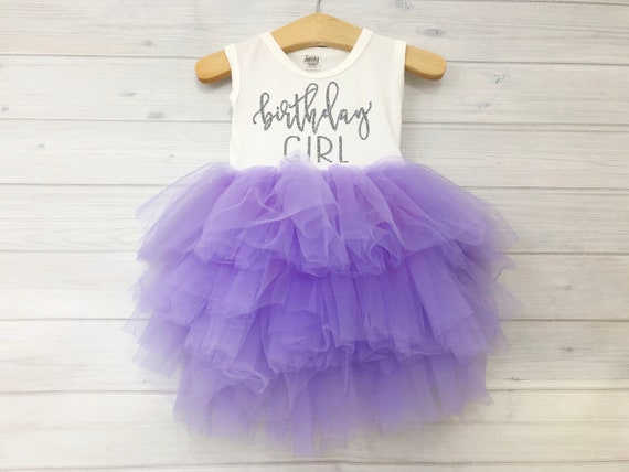 purple fluffy dress