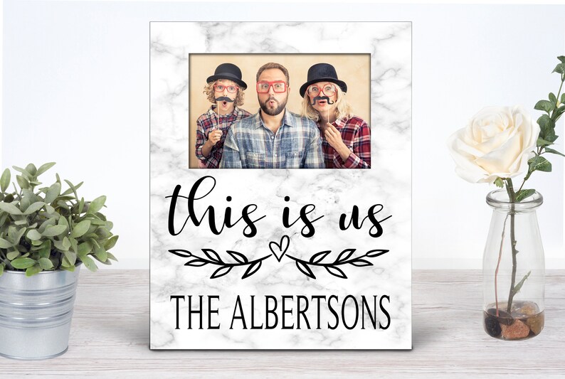 Personalized Family Photo Frame This is Us Family Christmas Etsy