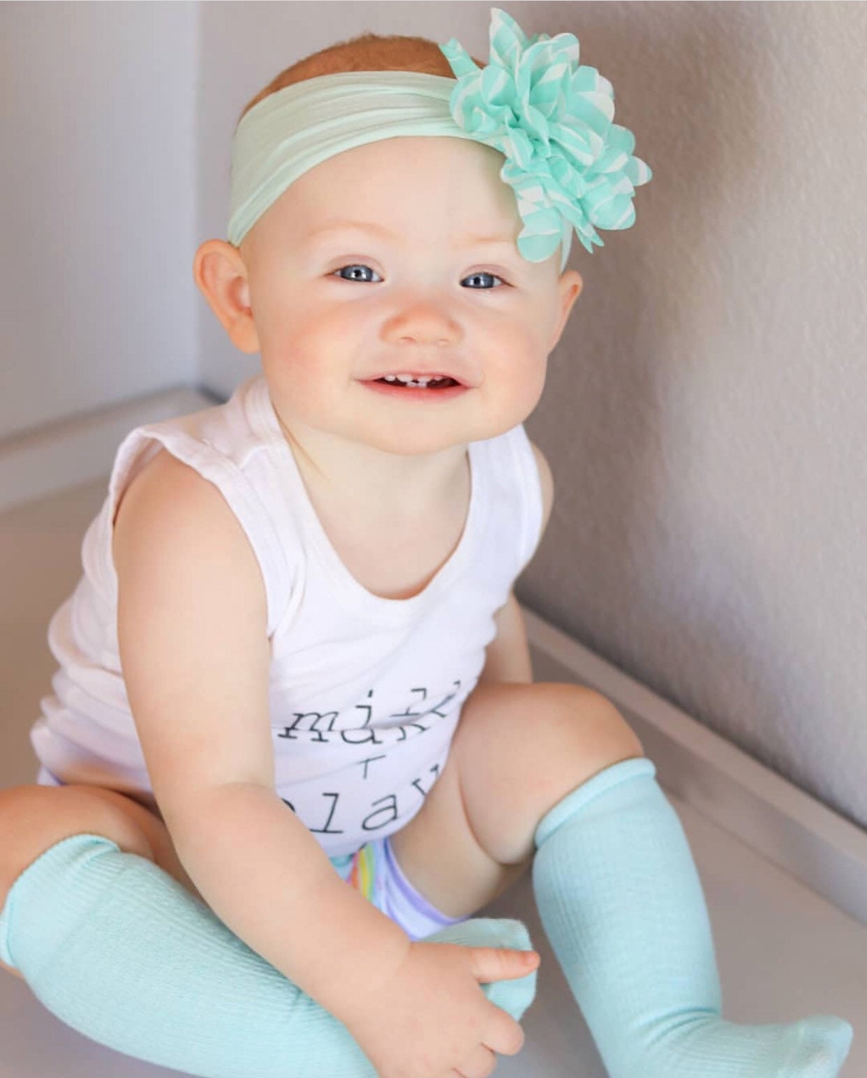 Baby Knee High Socks Baby Girl Boy Hand Dyed Rainbowcolors Etsy