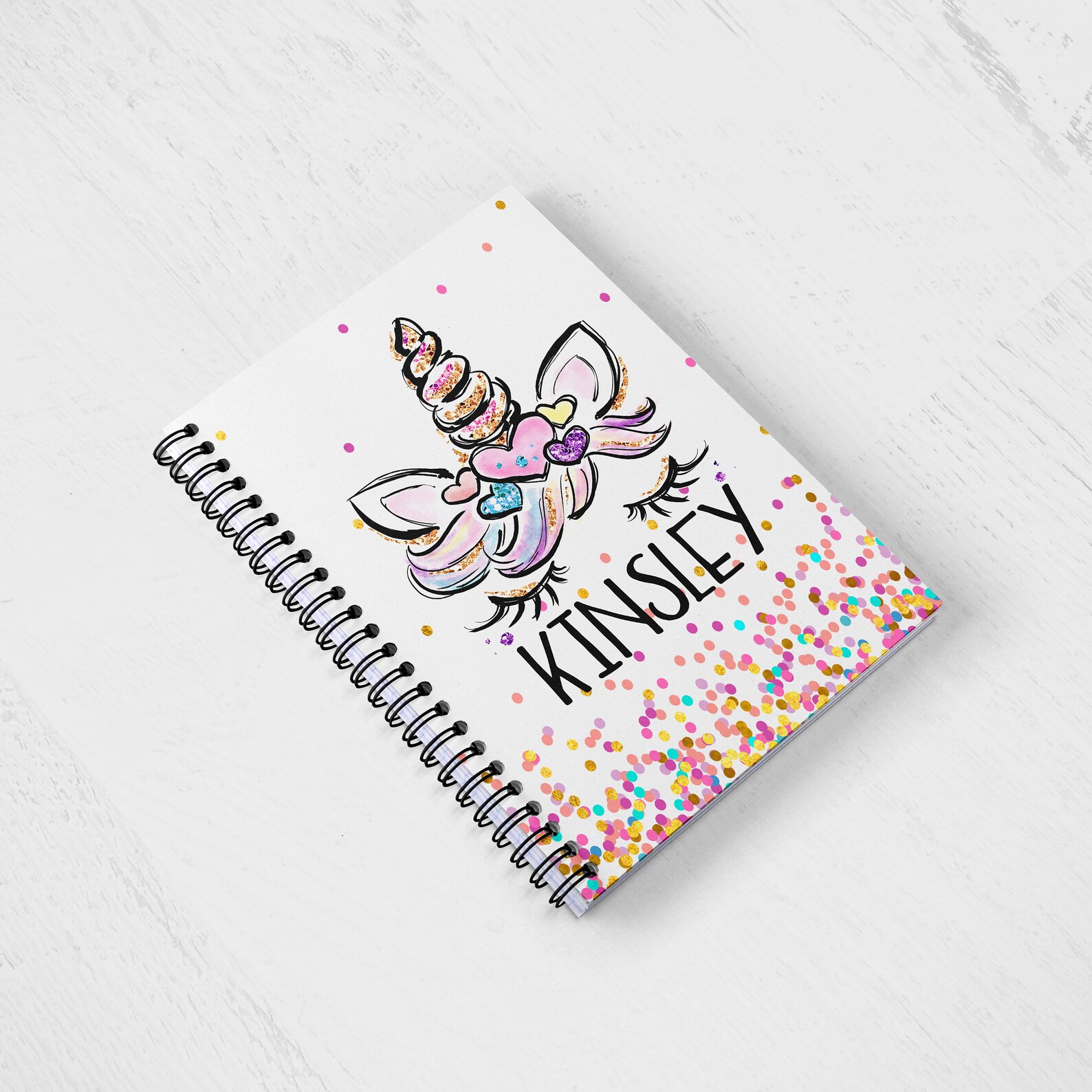 School Supplies Back to School Unicorn Notebook Girls Etsy
