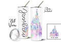 Castle Water Tumbler Orlando Vacation Gift Magical Water Bottle Stainless Steel Tumbler Personalized Tumbler