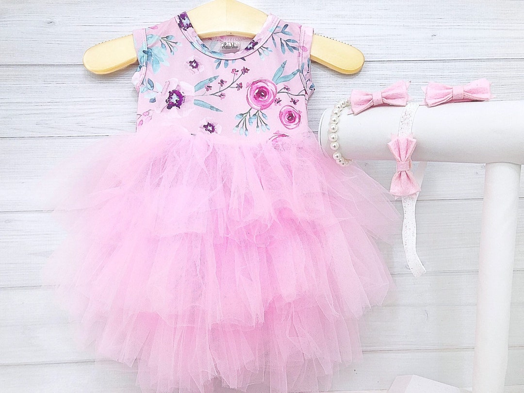 Eagle Printed Mid-Season Terry Stuff Dress For Baby Boy In Pink Color