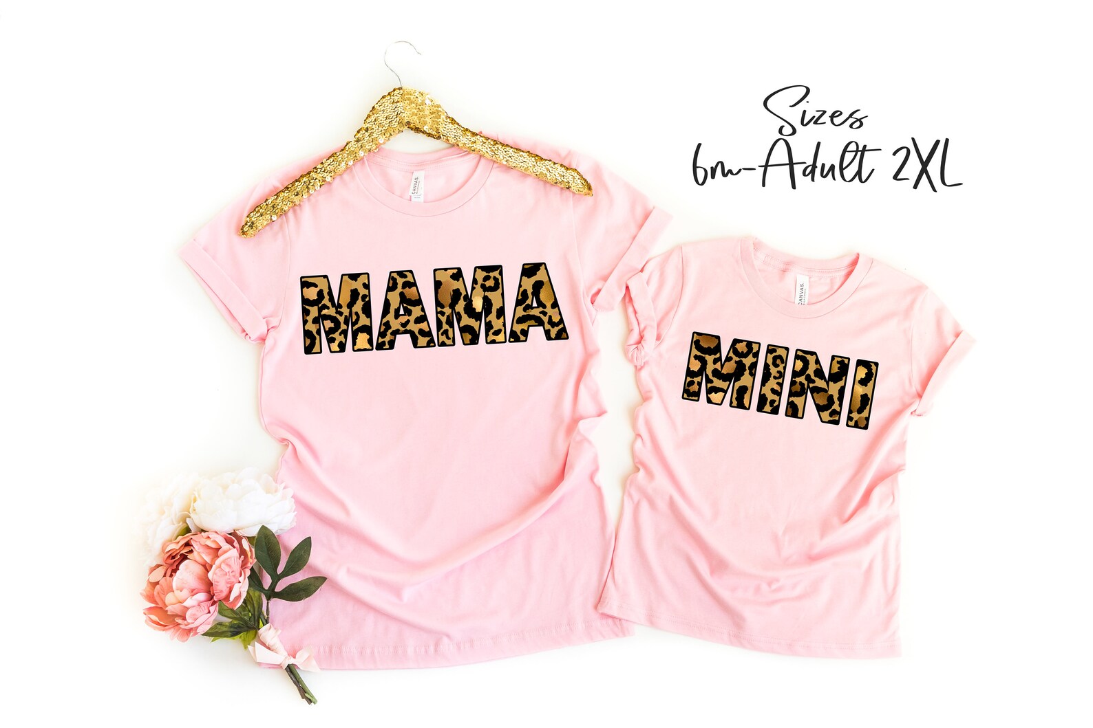 Mothers Day Leopard Print Matching Set Gift Mothers Day Shirts Etsy