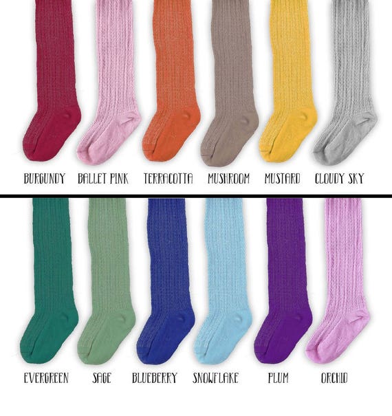 Kids cable cheap knit tights