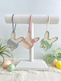 Personalized Easter Basket Tags, Custom Easter Ornament, Bunny Bag Tag