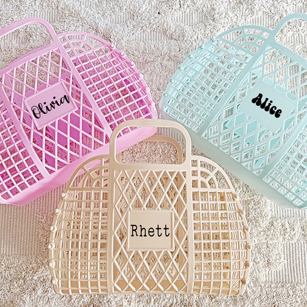 Jelly Baskets Personalized Easter Basket Custom Baby Easter Basket Baby Boy Easter Basket Baby Girl Easter Basket Kid Easter Egg Hunt Basket