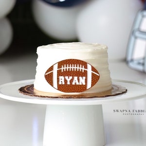Football Cake Topper First Birthday Personalized Football Cake Topper 1st Birthday