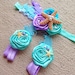 Mermaid Baby Barefoot Sandals Headband Set - Under the Sea Piggy Petals - Starfish Headband - Photo Props - Baby Girl Birthday Outfit 