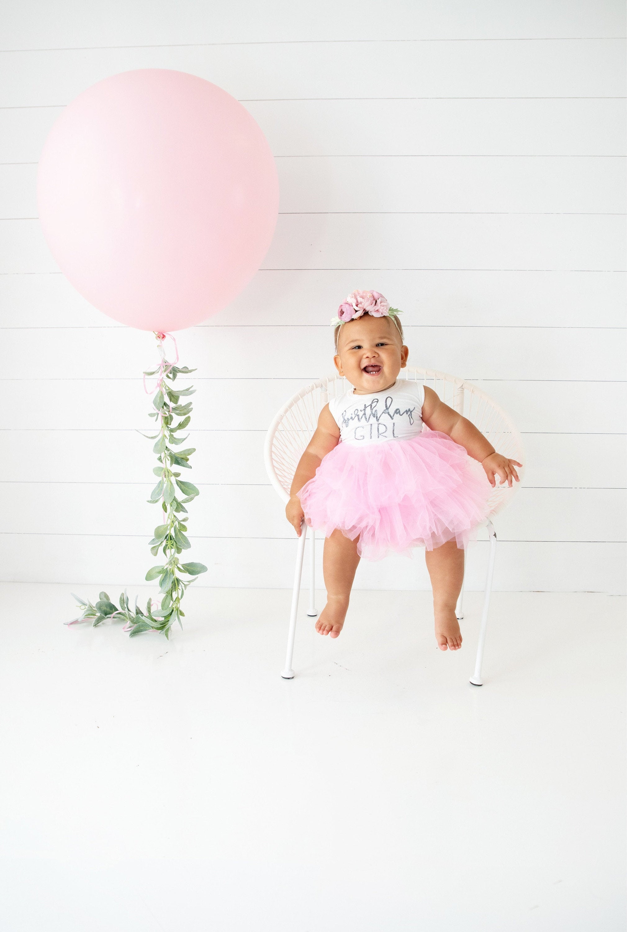 pink first birthday dress