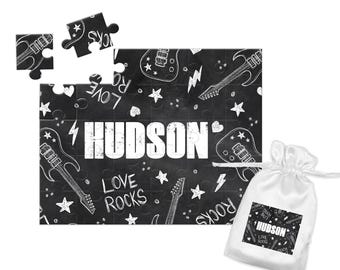 Presente de Dia dos Namorados para meninos, Love Rocks, quebra-cabeça de nome personalizado