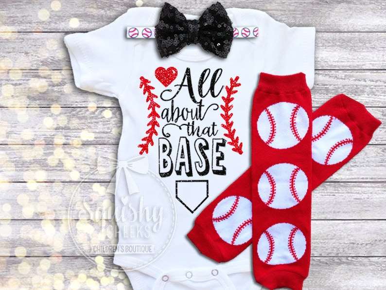 Girl Baseball Outfit Baby Girl Baseball Bodysuit All About Etsy