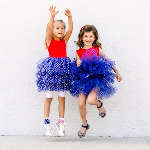 4th of July Dress Fluffy Personalized Girl Fourth of July Girl Outfit 4th of July Dress