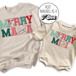 Matching Mom Kids Christmas Sweatshirts Christmas Family Shirts Mama and Mini