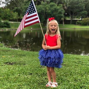 Girl 4th of July Dress with Personalized Option
