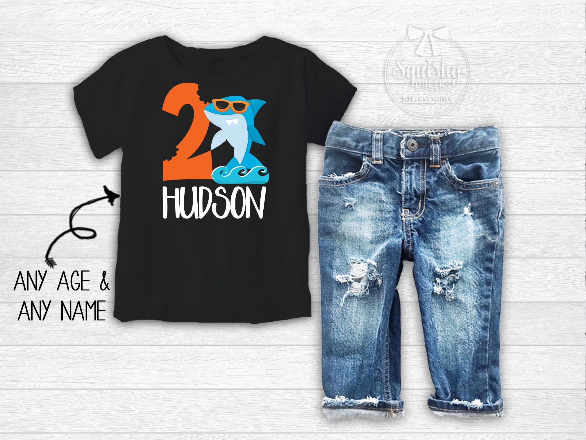Boys Shark Birthday Shirt Shark 1st Birthday Outfit | Etsy