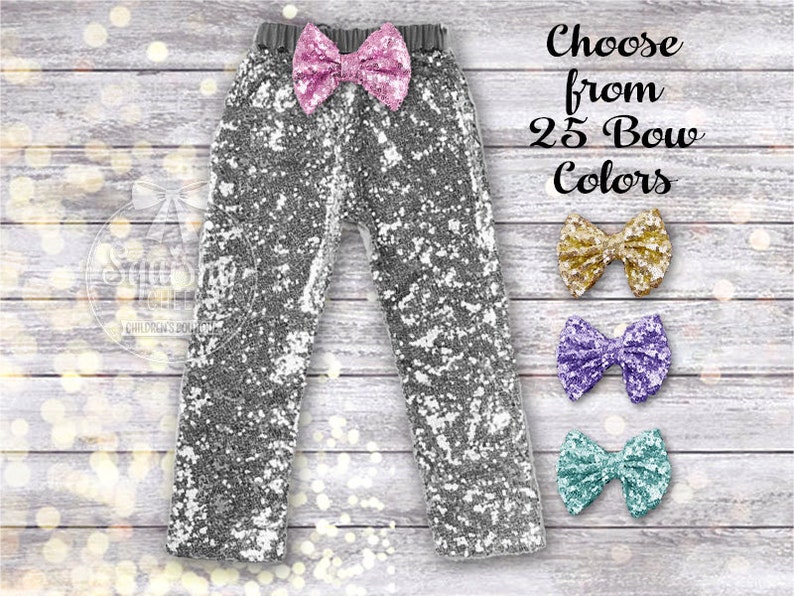 Silver Baby Pants Girl Silver Leggings Baby Girl Pants Silver Leggings Sparkle Pants Silver Sequin Pants Girl Clothes Birthday Pants NB-6T