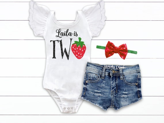 Strawberry birthday deals outfit