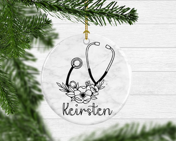 Nurse Ornament Gift for a Nurse Christmas Gift Personalized Christmas Ornament RN Graduation Gift Nurse Keepsake Gift Memento Free Shipping