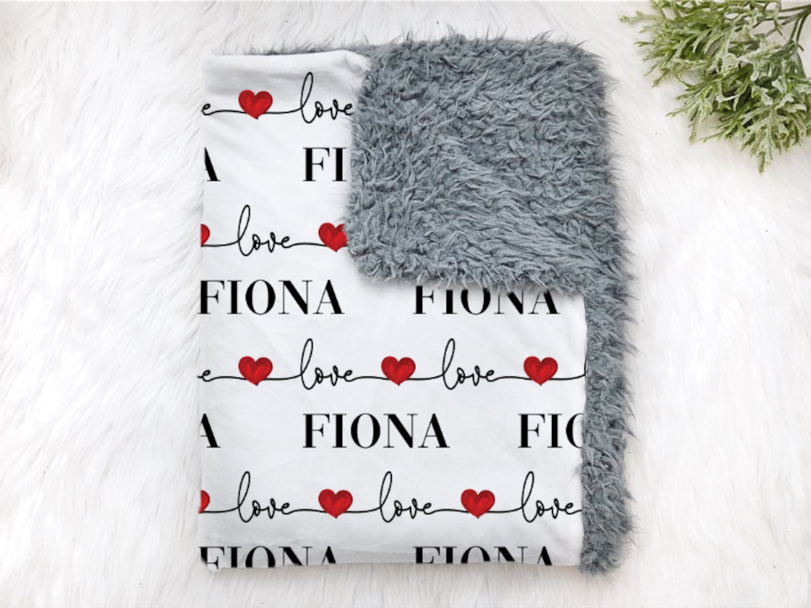 Love Baby Blanket Baby Girl Valentines Blanket Personalize Etsy