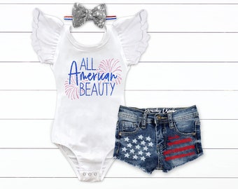 Girls 4th of July Outfit Red White Blue Leotard Patriotic Shirt Forth of July Baby Girl 4th of July Shirts Girls Patriotic Outfit