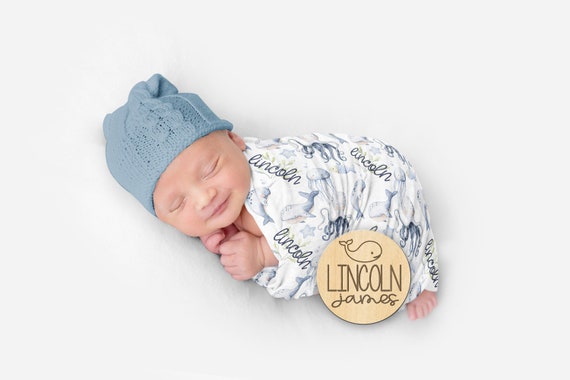 Under the Sea Blanket, Personalized Blanket, Nautical Blanket, Personalized Baby Boy Blanket Pillow Set Baby Swaddle Baby Shower Gift