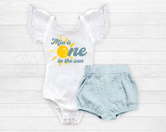 One In The Sun Sunshine First Birthday Outfit First Trip Around The Sun Birthday Your Are My Sunshine 1st Birthday Leotard