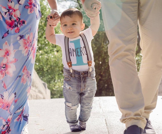 First Birthday Outfit Boy 1st Birthday Personalized Top - Etsy