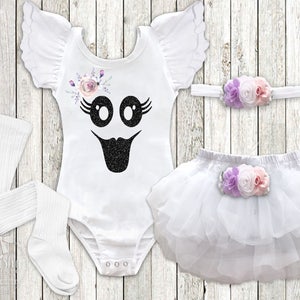 Baby Girl Ghost Halloween Costume Boho Ghost Girl Halloween Costume Toddler Halloween Ghost Outfit Halloween Leotard Squishy Cheeks