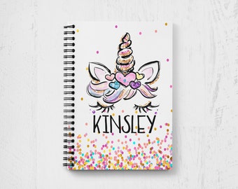 planner organiser note book UNICORN EB-A5N33 A5 personalised notebook gift 