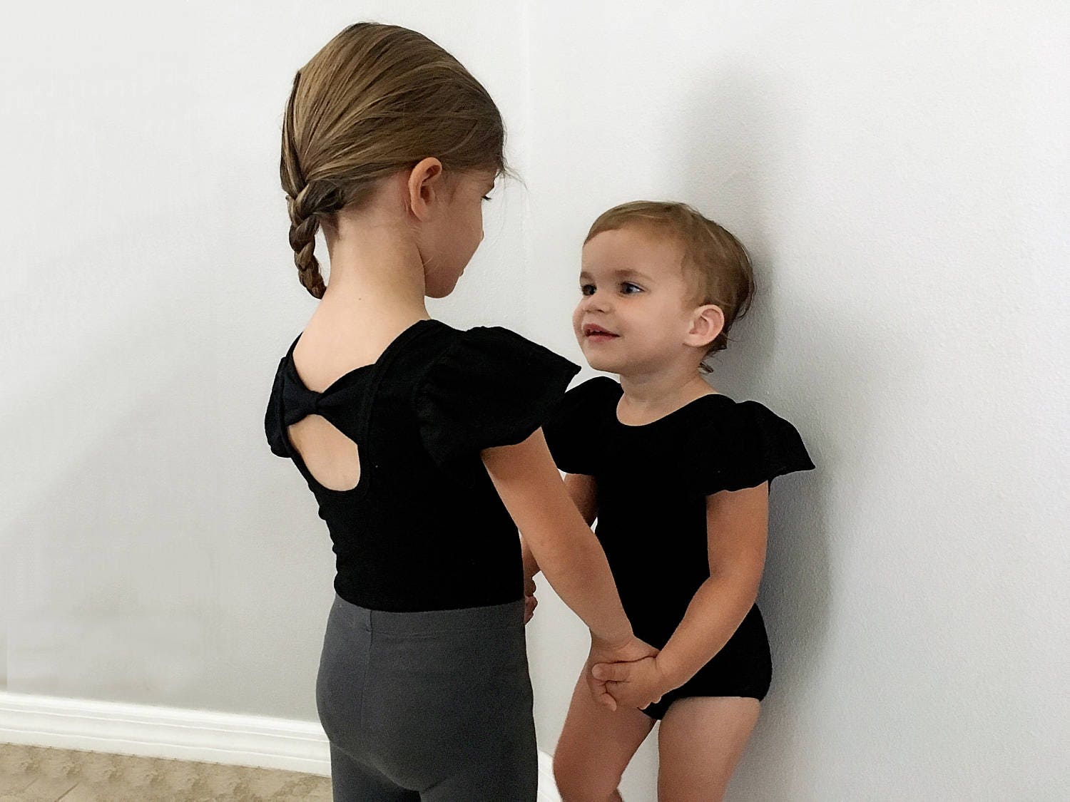 Flutter Sleeve Bow Back Leotards, Baby Leotards, Leotard
