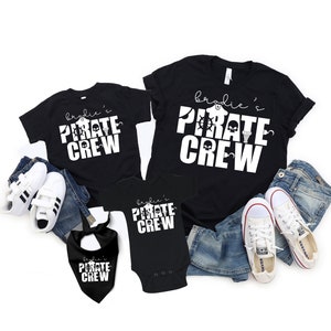 Pirate Crew Birthday Matching Family Shirts Boy&#39;s Pirate Party Family Shirts