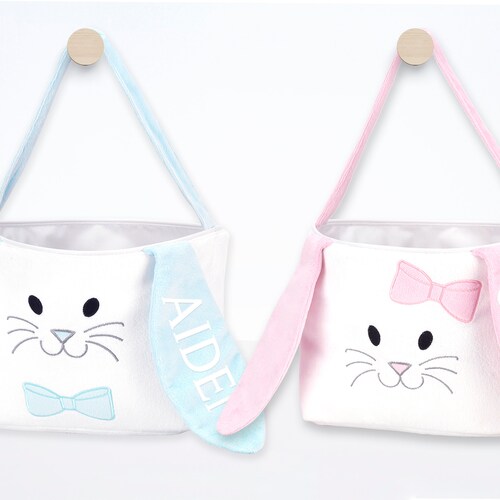 Personalized Easter Basket Girl Monogram Easter Basket Baby Etsy