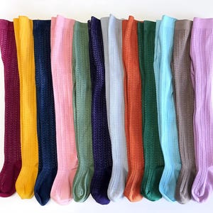 Cable Knit Tights Baby Tights Girls Hand-Dyed Tights Baby Stockings Kids Clothing Infant, Toddler and Girl Sizing, Squishy Cheeks