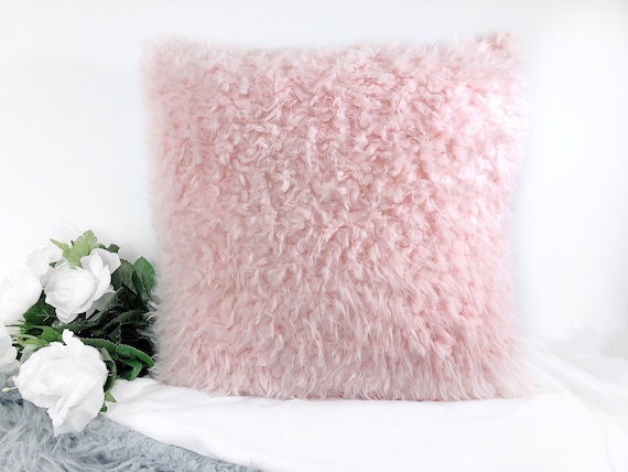 Christian Nursery Decor Girls Floral Pink Pillow for This Child We